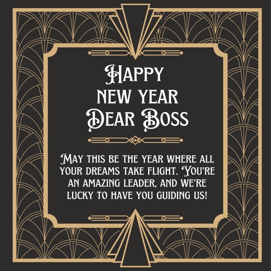 New Year 2025 Wishes For My Boss