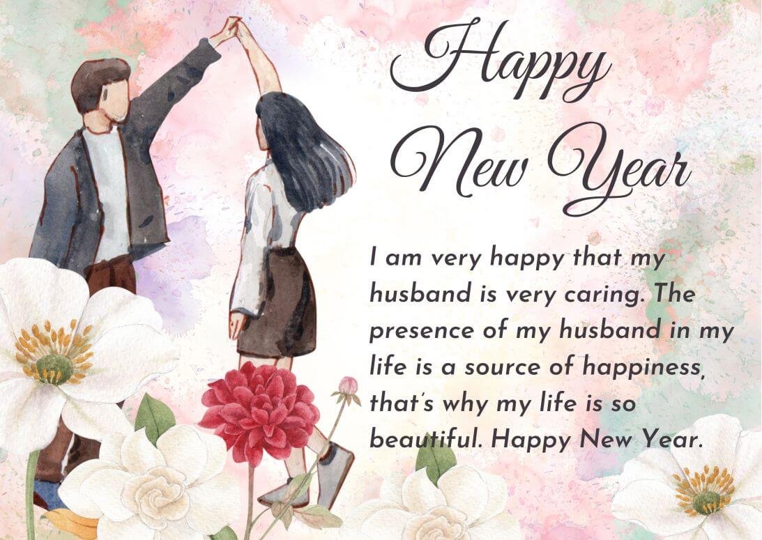 You are currently viewing 45+ Happy New Year 2025 Wishes for Husband (Cute & Heart Felting)