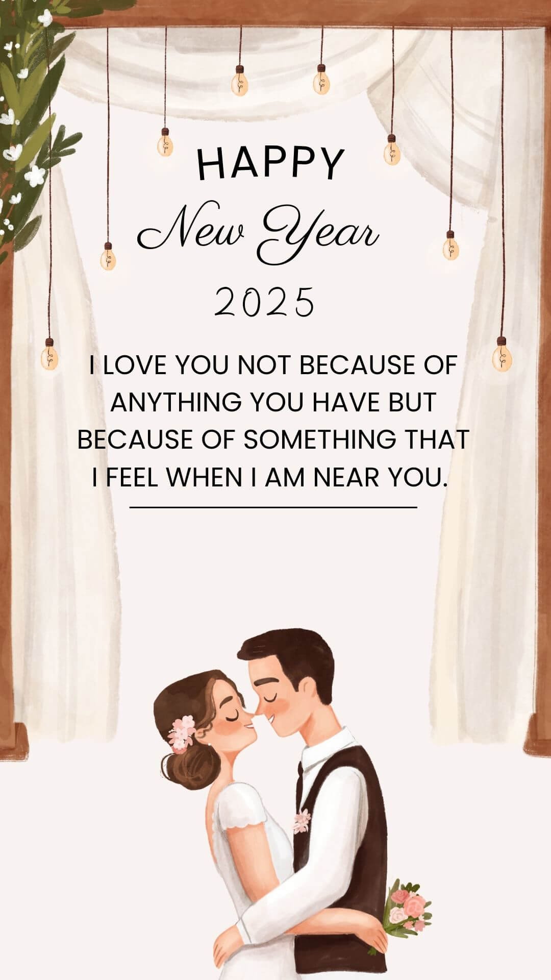 2025 Happy New Year Wishes For Hubby Status