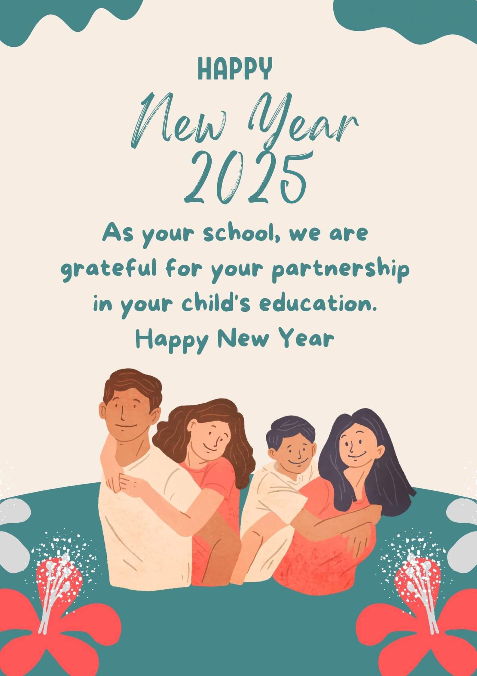 2025 New Year Wishes From School To Parents