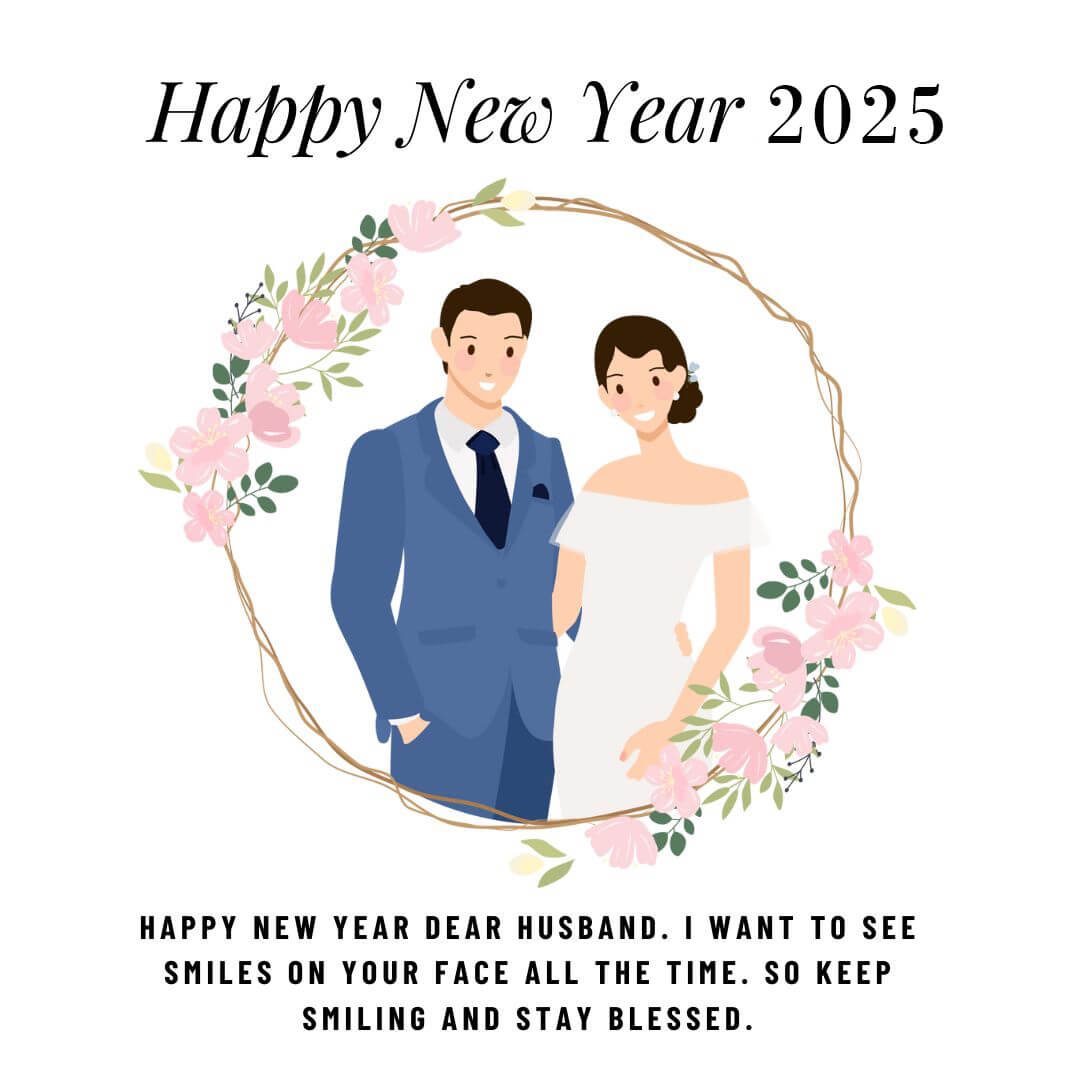 Happy 2025 New Year Wishes For Hubby