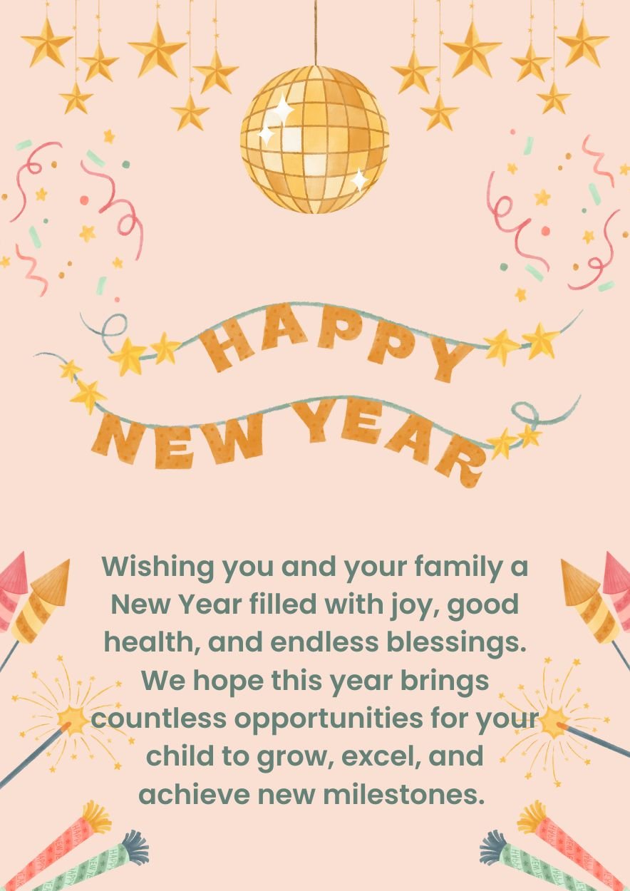 New Year Wishes From School To Parents 2025