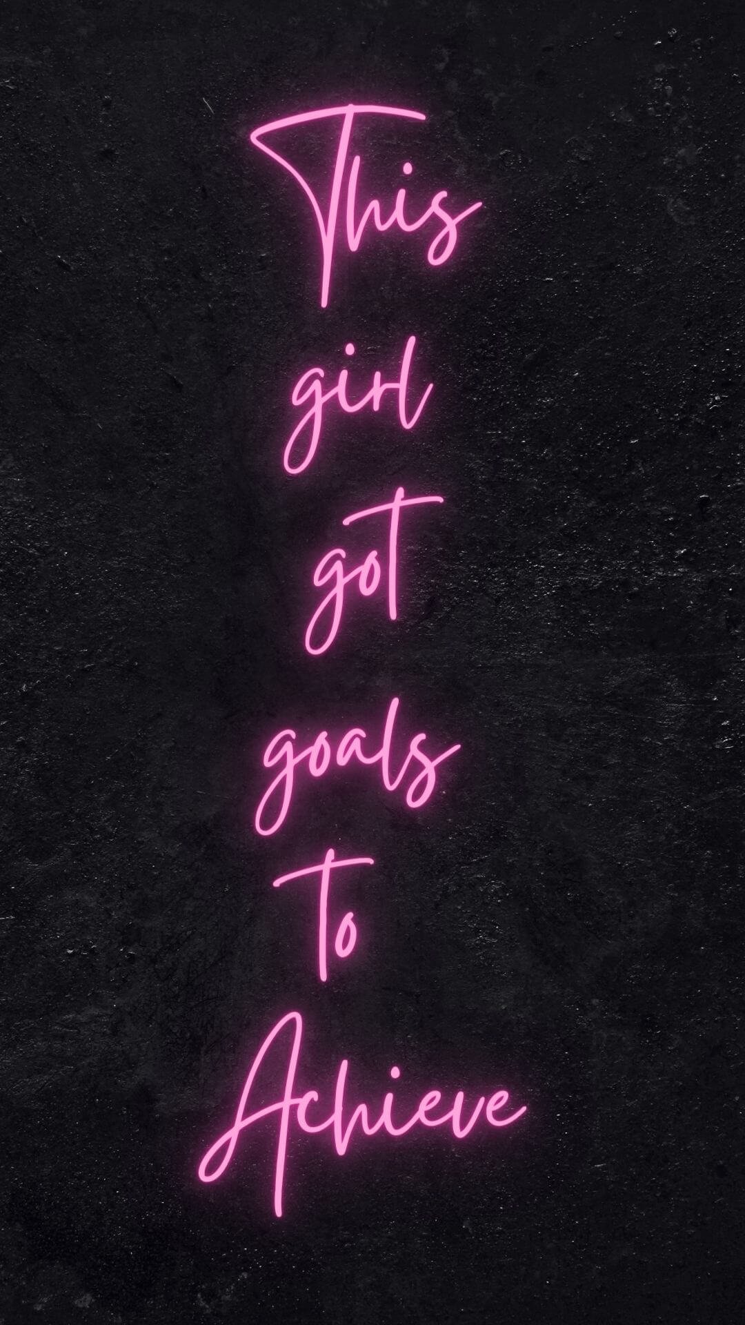Black and pink Girls motivation iphone wallpapers 2024