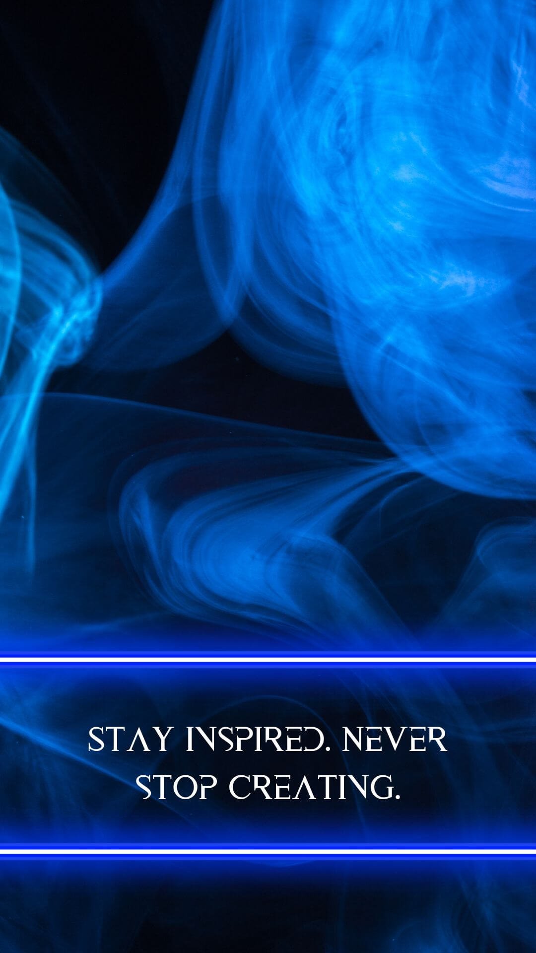 Stay Inspired Blue IPhone Wallpaper